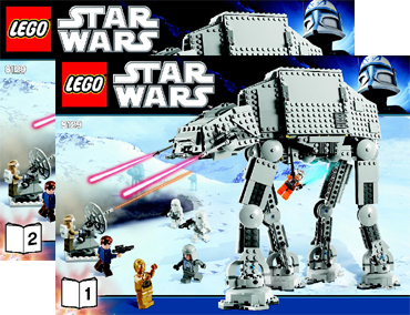 Lego Star Wars Set 8129 AT-AT Walker 100% complete, no minifigures/weapons  2010