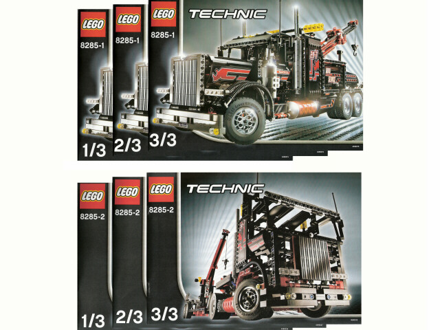 Custom Sticker Sheet 1 and Sheet 2 for LEGO Technic 8285 Tow Truck Precut 