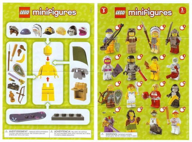 LEGO NEW SERIES 3 MINIFIGURES ALL 16 AVAILABLE YOU PICK WHICH MINIFIGS 8803 