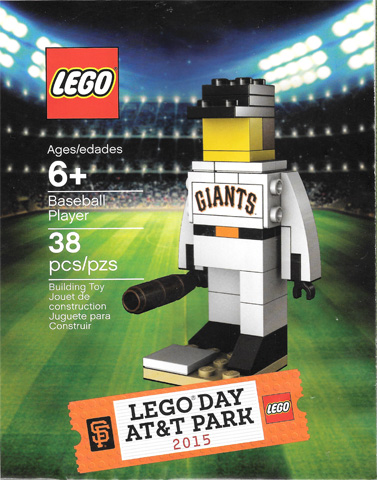 Baseball Player LEGO Day AT&T Park 2015