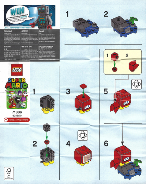 Huckit Crab, Super Mario, Series 2 (Complete Set)