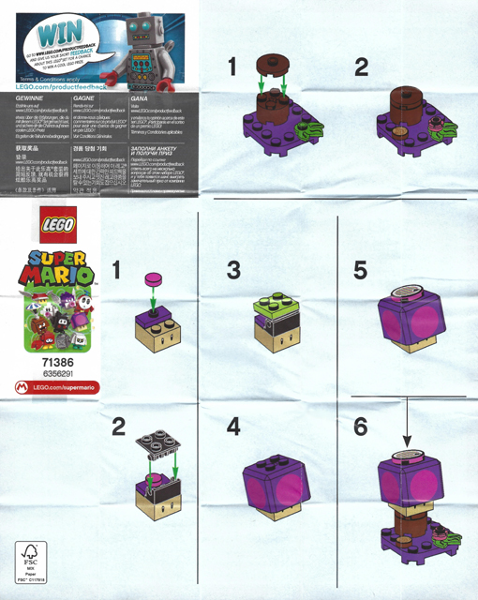 Poison Mushroom, Super Mario, Series 2 (Complete Set)