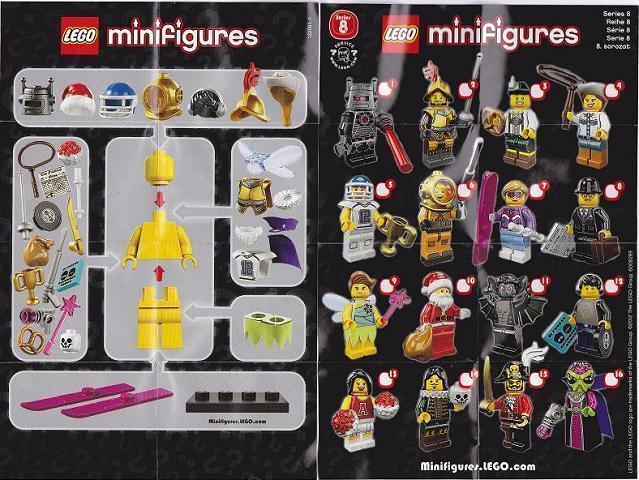 Lego-minifigure series 8-santa-col08-10 8833 
