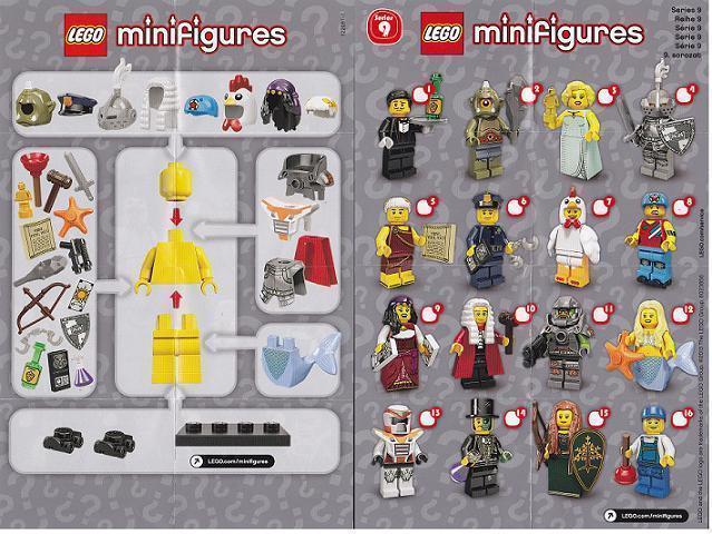 ⭐ LEGO Heroic Knight Minifigure col132 Serie 9 71000 Cavaliere Eroico