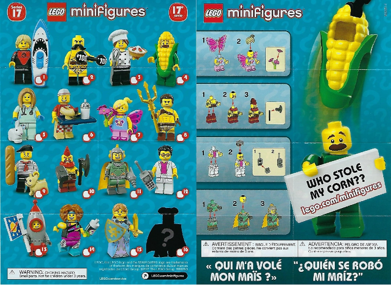 GENUINE LEGO MINIFIGURES SERIES 17 HOT DOG VENDOR MINI FIGURE 