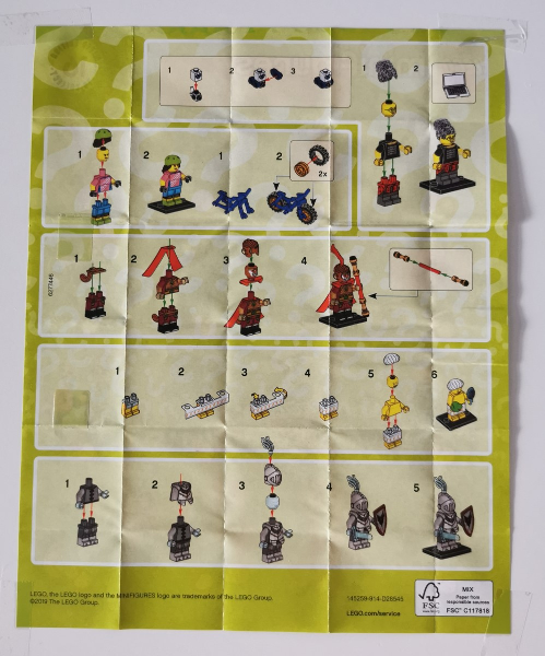 col19-3 Series 19 Lego Figure Fright Knight 