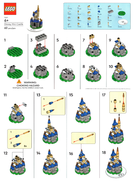LEGO Brand Store Exclusive Build - Disney Mini Castle : Set DISNEYCASTLE-1