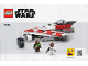 Instruction No: 75388  Name: Jedi Bob's Starfighter