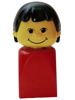 LEGO 6 x Figur Minifigur Basic rot 4224c01 aus Set 1400 9254 9988 1511 1573 320 