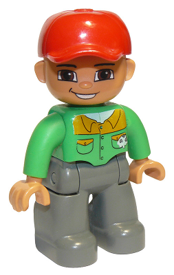 # 8 round eyes Boy Lego Duplo Figure Kid