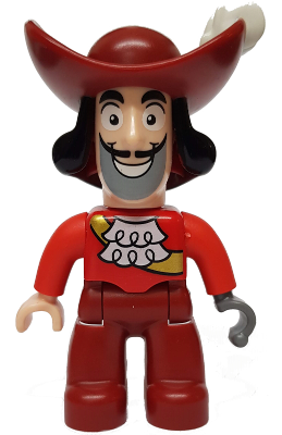 Duplo Figure Lego Ville, Never Land Pirates, Captain Hook (6033085