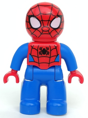 Duplo Figure Lego Ville, Spider-Man, Standard Eyes : Minifigure