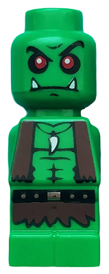 LEGO Heroica Green Goblin Warrior Microfigure Minifigre Micro Figure Minifig HTF