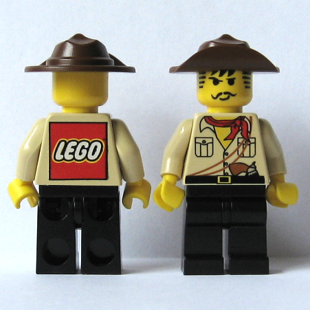 LEGO Desert Adventurers Johnny Thunder Minifigure ADV010 With Pistol for sale online