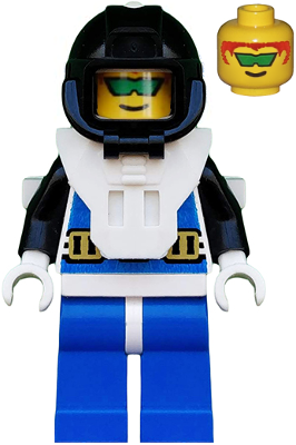 1x aqu002-Aquanaut-Omino Minifig Aquazone Aquanauts Lego Minifigures 