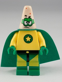LEGO SpongeBob Squarepants Patrick Super Hero Minifigure 3815 with cape