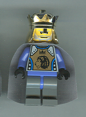 Knights Kingdom II - King Mathias with Light Bluish Gray Cape (Chess King) : cas274 | BrickLink