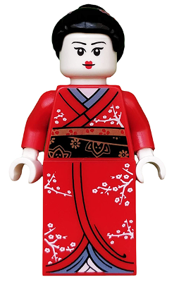 Kimono Girl, Series 4 (Minifigure Only without Stand and