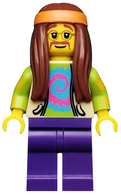 LEGO Minifigur Hippie mit Gitarre NEU 