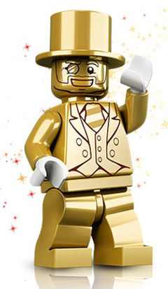 Pebish stivhed apologi Mr. Gold, Series 10 (Minifigure Only without Stand and Accessories) :  Minifigure col161 | BrickLink