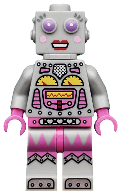 Kobold Lego Figürchen Minifig Minifigur Serie 11 Lady Roboter Weiblich Rosa Pink Neu 
