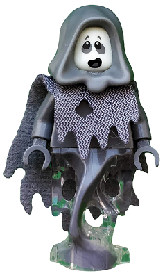 14 LEGO-MINIFIGURES SERIES X 1 GREY HOOD FOR THE SPECTRE FROM SERIES 14 PARTS 