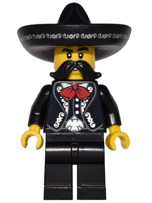 Lego Personnage-Mariachi Mexicains Guitare Sombrero Minifigures Series 16 NEUF 