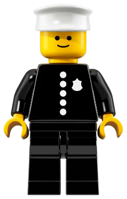 LEGO 2 x Figur Minifigur Minifigures Polizei Town City Police City Suit cty0091