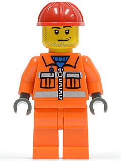 Lego Minifigure Construction Worker CTY0113 