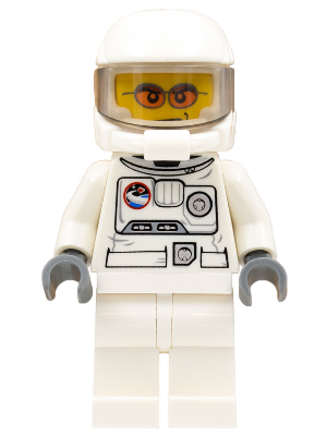 LEGO Astronaut Minifigure White Spacesuit Camera & Lamp Gold Visor