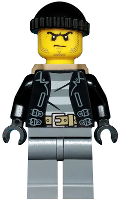 LEGO City Minifigure - Thief / bandit / robber - Extra Extra Bricks