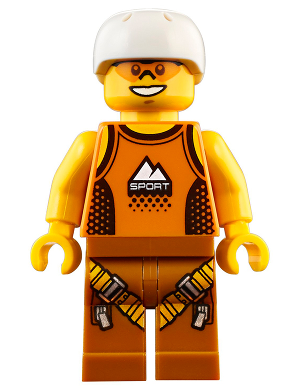 BrickLink - Minifigure cty0917 : LEGO Rock Climber, Orange Tank 