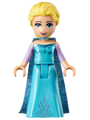 Lego Elsa 41155 Medium Blue Long Narrow Cape Disney Princess Minifigure 