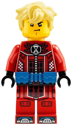 Cooper Red Racing Suit Blue Utility Belt Hair Minifigure