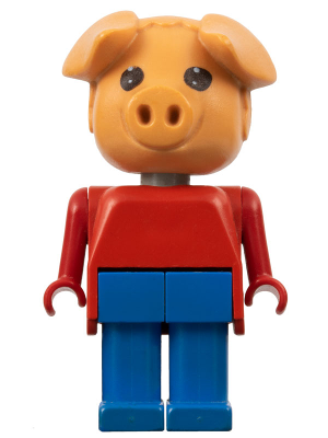 Lego Fabuland Schlüsselanhänger Figur Pig OVP Sealed Polybag Keyring Logo Print 