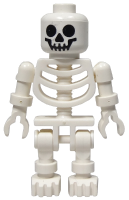 Lego Figur Castle Skelett Skull weiß GEN004  8877 7774 10176 7409 