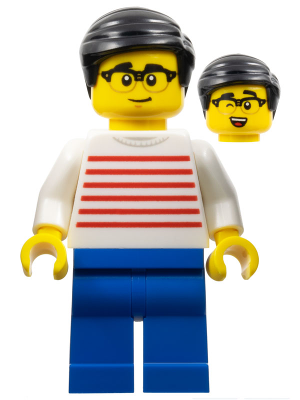 Lego man white discount hair