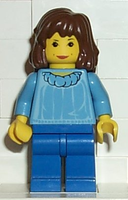 Lego 1 x Medium Legs Leg For Minifigure Figure  Blue 