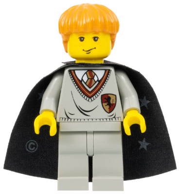 Lego Harry Potter Minifigure Ron Weasley w/ Cape and Wand Set 4722 100% REAL
