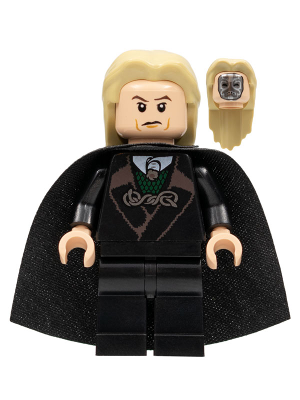 LEGO Harry Potter LOOSE Mini Figure Lucius Malfoy with Cape Wand