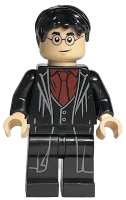 LEGO Harry Potter Dark Red Shirt and Tie Black Long Coat & Vest MINI FIG 