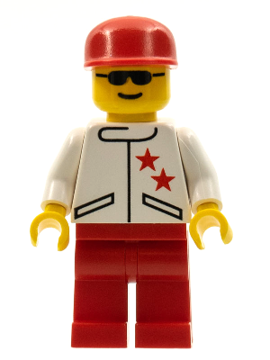 Lego-Figurine-Classic Town-Veste 2 étoiles rouge-rouge jambes-jstr 007 
