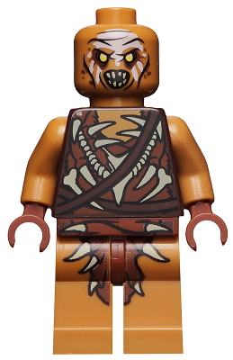 4x LEGO Gundabad Orc Capelli Pezzi Nero con Orecchie di torrone Nuovo di Zecca 6061707 