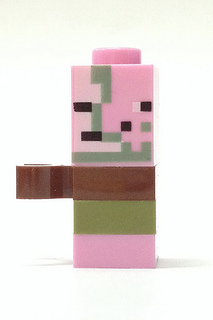 Bricklink Minifigure Min007 Lego Micromob Zombie Pigman Minecraft Bricklink Reference Catalog