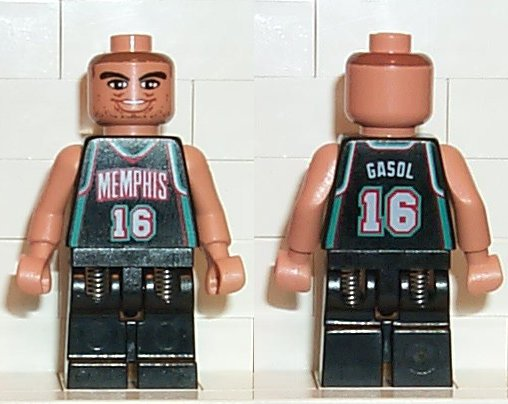 NBA Pau Gasol, Memphis Grizzlies #16 : Minifigure nba006 | BrickLink