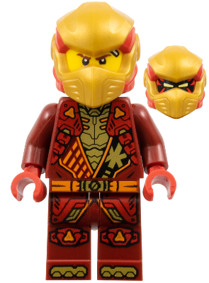 Kai - Dragons Rising, Tunic with Shoulder Armor, Red and