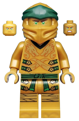 Legacy Extra Hood Scabbard & 2 Swords Lego Minifig Lloyd x 1 Golden Ninja 