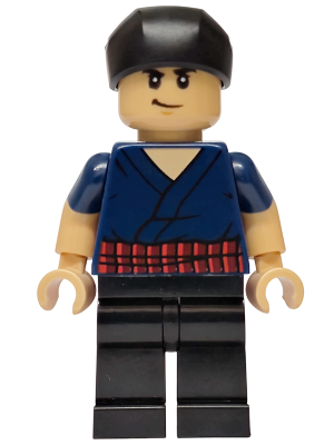 Roronoa Zoro - Dark Blue Shirt, Black Bandana : Minifigure