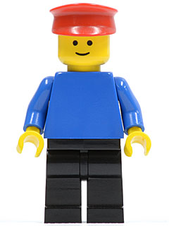 Lego-Figurine-Classic Town-Veste 2 étoiles rouge-rouge jambes-jstr 003 