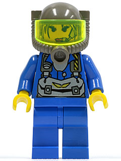 Jet - Trans-Neon Green Visor : Minifigure rck004 | BrickLink